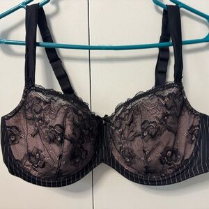 Elegant Black Lace Underwire Bra